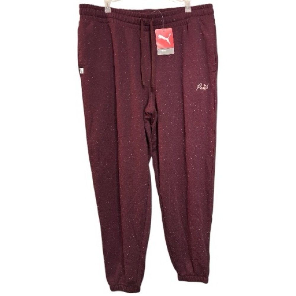 Puma Men's Maroon Joggers, NWT, Size XL - Picture 2 of 5